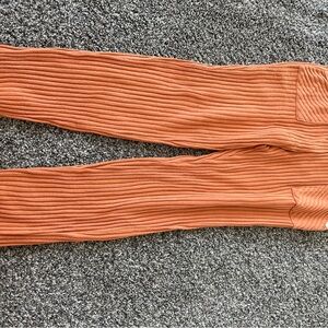 Girls Billabong orange sweat pants, girls large